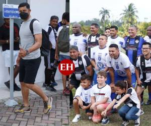 Noel Valladares participó en el juego de Leyendas entre Marathón y OLimpia donde se reencontró con exseleccionados y figuras de la Liga Nacional.