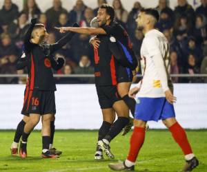 Así celebraron los jugadores azulgranas.