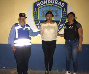 La fémina fue detenida en el barrio Santa Cruz de Jesús de Otoro, por agentes de la Dirección Nacional de Vialidad y Transporte (DNVT) asignados en Intubucá.