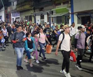 Los migrantes caminarán hacia el centro del país y, posteriormente, a la frontera norte para intentar ingresar al país norteamericano.