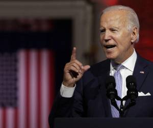 “No hay lugar para la violencia política en Estados Unidos. Punto. Ninguno. Nunca”, advirtió Biden.