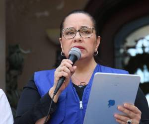 Conferencia de prensa de la exprimera dama, Ana García de Hernández, en referencia a la liberación condicionada de Alexander “Chander” Ardón.