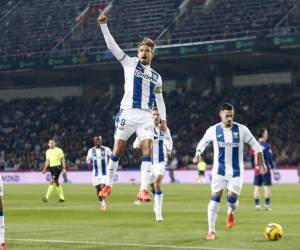 Sergio González de cabeza tiene ganando al Leganés en casa del Barcelona.