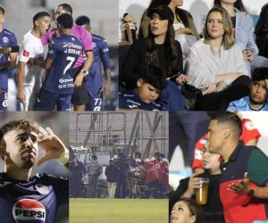 Las imágenes que dejó el partido de ida de la final del Torneo Apertura 2024 entre Motagua y Olimpia que terminó con empate 1-1 en el estadio Nacional Chelato Uclés.