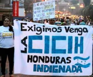 Los hondureños que apoyaron las “Marchas de las antorchas” han clamado desde 2014 para que el ente internacional llegue al país para ayudar en la lucha contra la corrupción.