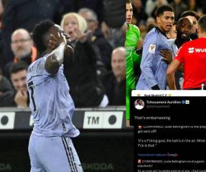 “Vergonzoso”, “¿Qué carajos es eso?” Los jugadores del Real Madrid se mostraron muy molestos en sus redes sociales por el polémico gol que anularon a Bellingham