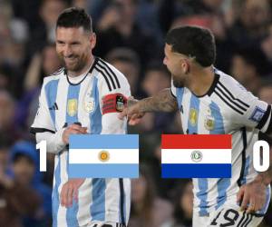 Argentina gana 1-0 a la Selección de Paraguay con un gol de Otomendi; Messi, por su parte, visita el campo en el segundo tiempo.