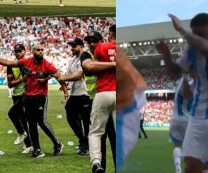 La <b>Argentina</b> de Javier Mascherano y Marruecos de Achraf Hakimi protagonizaron un electrizante partido en el estadio Geoffroy-Guichard, en Saint-Étienne, en el estreno de ambos equipos en los Juegos Olímpicos de París, amargado por incidentes con hinchas al final de la contienda