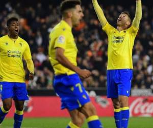 Ruben Alcaraz anotó el único gol del encuentro en la victoria del Cádiz.