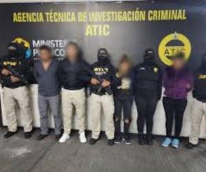 Los cuatro exmiembros de la Policía Nacional fueron capturados por la ATIC, el pasado 25 de julio, en la capital.