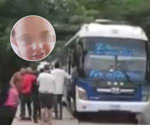 Niño de 3 años muere tras ser atropellado por un bus en Ojo de Agua, El Paraíso