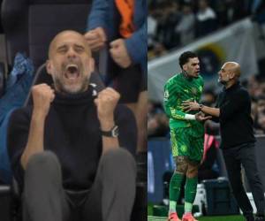 Manchester City gana al Tottenham y parte con ventaja por el título a la última fecha de la Premier League. Guardiola tuvo una fuerte discusión con Ederson.