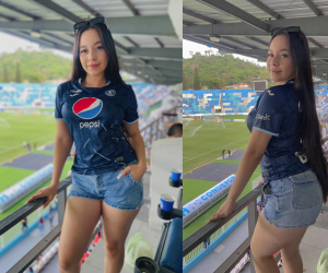 La bella capitalina aficionada al Motagua, está robando miradas en las redes sociales gracias a su espectacular belleza y su encantadora sonrisa. Sin duda alguna sobresale en los estadios donde juegan las Águilas Azules. Aquí te contamos más sobre ella.