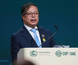 Gustavo Francisco Petro Urrego, presidente de Colombia, en reunión sobre clima en Dubái (COP28).