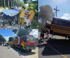 La carretera ubicada a la altura de la aldea Tulián, en el departamento de Cortés, se convirtió en el escenario de un terrible accidente vehicular; producto de este murió una persona y otra resultó herida. Según el reporte de las autoridades el accidente fue de tipo colisión.