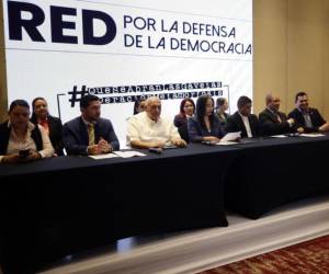 Lanzamiento de la Red por la Defensa de la Democracia.