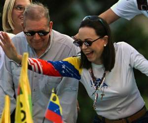 María Corina Machado hizo un llamado a salir a votar masivamente este domingo.