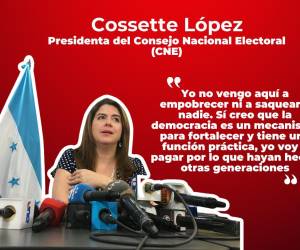 La abogada Cossette López, elegida este viernes como presidenta del Consejo Nacional Electoral (CNE) reaccionó ante los cuestionamientos de su compañero Marlon Ochoa por su elección frente al órgano electoral y dio detalles de cómo fue la votación.