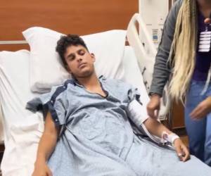 Marlon López, de 22 años, sufrió daños en sus intestinos luego del accidente, por lo que ha tenido que ser intervenido quirúrgicamente en varias ocasiones.