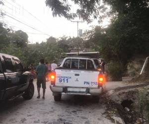 Elementos policiales se desplazaron hasta el sector para resguardar la escena.