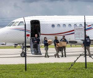 El avión fue trasladado desde República Dominicana hacia La Florida, en Estados Unidos.