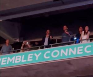 El príncipe William bailando al ritmo de “Shake it off” en el estadio Wembley.