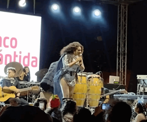 Cesia Sáenz derrochó talento en Comayagua, su ciudad natal.