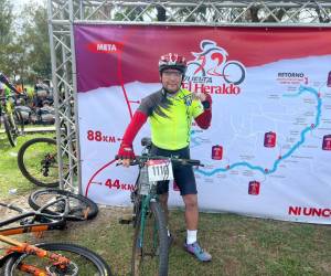 Nelson Alvarado viajó desde su natal Huehuetenango para participar en la Vuelta Ciclística 2023.