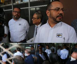 Diferentes representantes del sector privado llegaron hasta las instalaciones de la Fiscalía a la espera de que Marlon Ochoa, titular del SAR, quien días atrás afirmara que “existe una mafia de familias exoneradas” en el Cohep. Estas son las imágenes de su llegada.