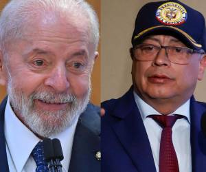 Los presidentes de Brasil, Luiz Inácio Lula da Silva, y de Colombia, Gustavo Petro.