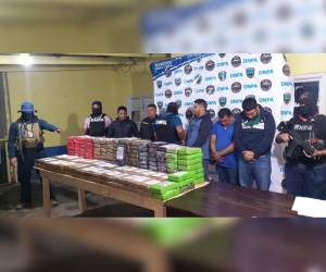 Ellos fueron los capturados con los 180 kilos de cocaína.