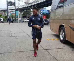 Yeison Mejíal, el número 10 del Motagua, habló sobre lo sucedido en el partido con Saprissa antes de abordar un bus con destino a Olancho.