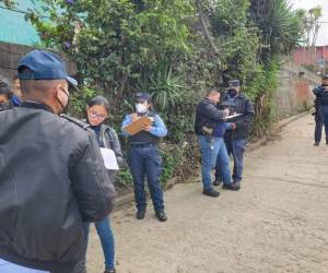 Autoridades policiales continúan con las investigaciones luego del macabro hallazgo en La Unión, Copán.