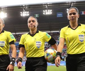 Melissa y Shirley arbitraron en el duelo Argentina-Italia del pasado 24 de julio.