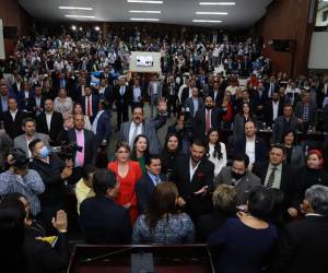 Momento en que los 15 magistrados electos eran juramentados, el momento que los hondureños habían esperado desde hace tres semanas, cuando en la sesión del 25 de enero no se logró consenso para darle a Honduras una nueva Corte Suprema de Justicia (CSJ).