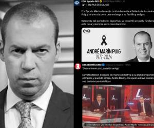 “Descanse en paz, Marín”, “Luchó hasta el final”, “Dejó un legado”: Prensa mexicana y hondureña reacciona a la muerte de André Marín, periodista mexicano.