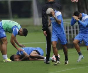 La selección de Honduras entrenó luego del triunfo en el estadio Morazán sobre México por la ida de cuartos de final de la Liga de Naciones.