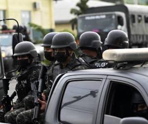 (Foto archivo) Un despliegue policial y militar comenzó tras extender el estado de exepción en Honduras.