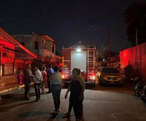 El Cuerpo de Bomberos llegó al lugar del incendio para controlar el fuego.