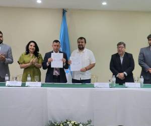 Representantes del IAIP y RNP estuvieron en el evento donde se firmó el convenio de cooperación entre ambas instituciones.