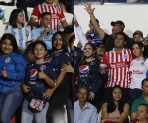 Una fiesta se vive en el Estadio Nacional “Chelato Uclés” previo al inicio de una nueva edición del clásico capitalino entre Motagua y Olimpia. Aquí las imágenes del ambiente .