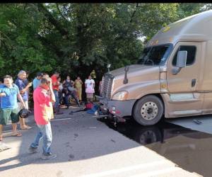 Luis Padilla falleció tras un accidente entre su motocicleta y un furgón en El Empalme, municipio de El Triunfo, Choluteca.