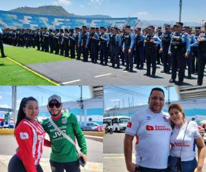 Llegaron las primeras postales del estadio Nacional, previo a la gran final de ida entre Marathón vs Olimpia. FOTOS: Carlos Castellanos.