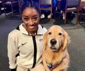 El golden retriver de cuatro años llamado Beacon es una de las estrellas del equipo de gimnasia de Estados Unidos que se ha ganado el cariño tanto de los atletas como de los fanáticos de los Juegos Olímpicos París 2024.