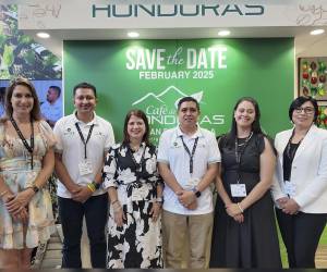 <i>Representantes del sector cafetalero, gobierno y organizaciones internacionales presentes en World of Coffee 2024.</i>