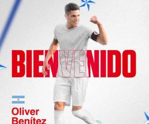 Oliver Benítez es nuevo jugador del Olimpia para el Apertura 2024 de la Liga Nacional de Honduras.