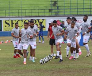 El <b>Olimpia </b>llegó temprano al escenario deportivo para enfrentar al <b>Olancho FC.</b>