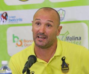 Julio Rodríguez compareció ante los medios al finalizar el partido entre Real España y Potros.