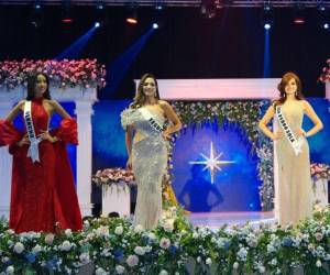 El top 3 estuvo compuesto por Krista Sansur, Miss Tegucigalpa; Daris Isaguirre, Miss Olancho y Stephanie Cam, San Pedro Sula, ellas fueron las tres bellas mujeres que disputaron la corona de Miss Honduras Universo 2024.