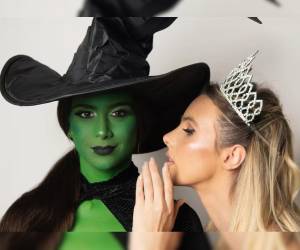 Las cantantes Greeicy y Lele Pons se pusieron de acuerdo para recrear el póster de la película Wicked protagonizada por Cynthia Erivo y Ariana Grande.